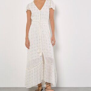 Embroidered Sequin Maxi Dress